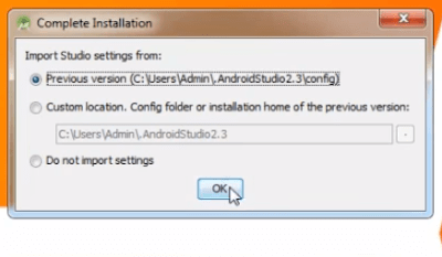 Complete installation import from previous version